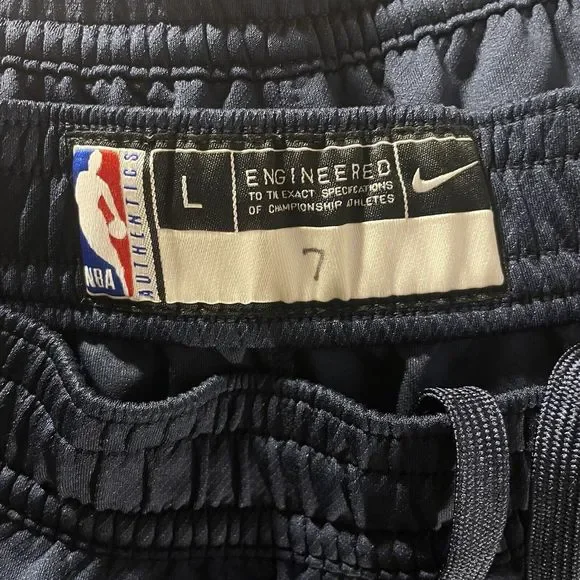 GAME WORN USED Timberwolves Pre Game Warm Up Showtime Pants Wendell Moore L - Picture 4 of 5